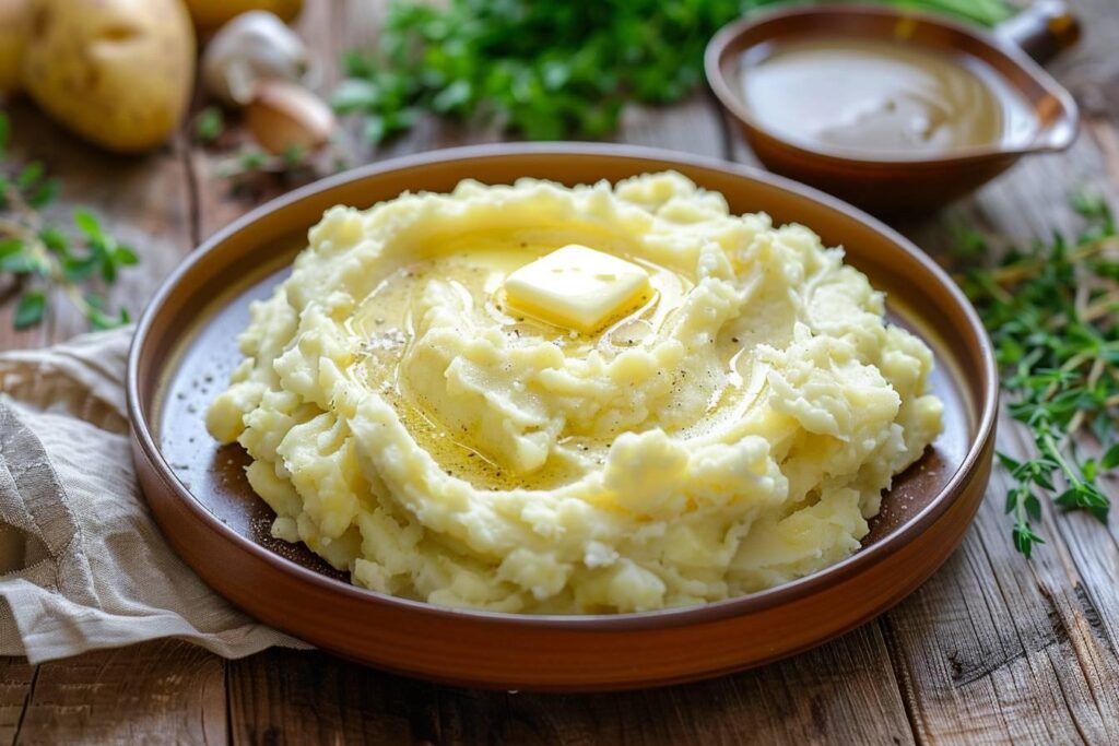 Purée mousline : dosage parfait de lait et eau pour une texture