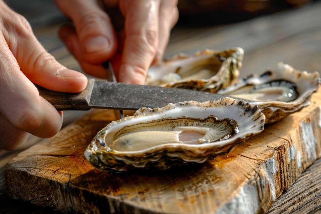 Comment ouvrir des huîtres facilement : astuces et techniques pour débutants - couteaux, huitres resplendissantes