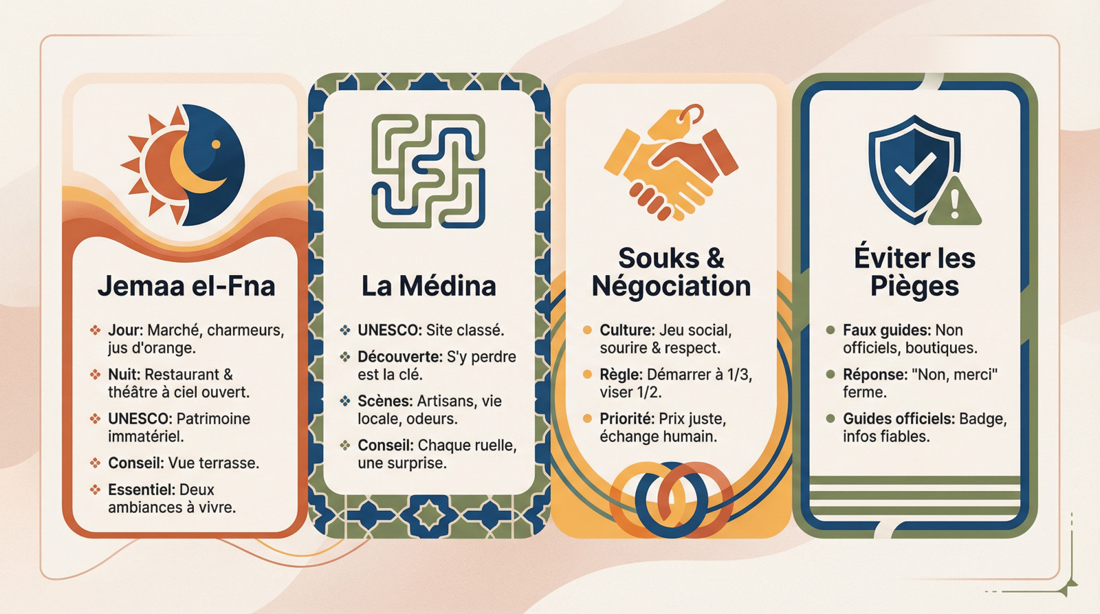 <strong>Vue animée de la place Jemaa el-Fna à Marrakech</strong>